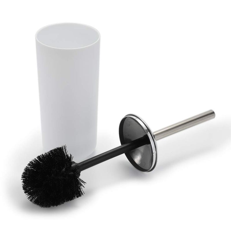 UYCCIMB Bathroom Sets Accessories,Plastic 6 Piece Bathroom Accessory Set Bathroom Trash Can Set with Drawstring Trash Bags,Toothbrush Holder Set,Soap Dispenser,Tooth Mug,Soap Dish,Toilet Brush Holder(White) - Image 3